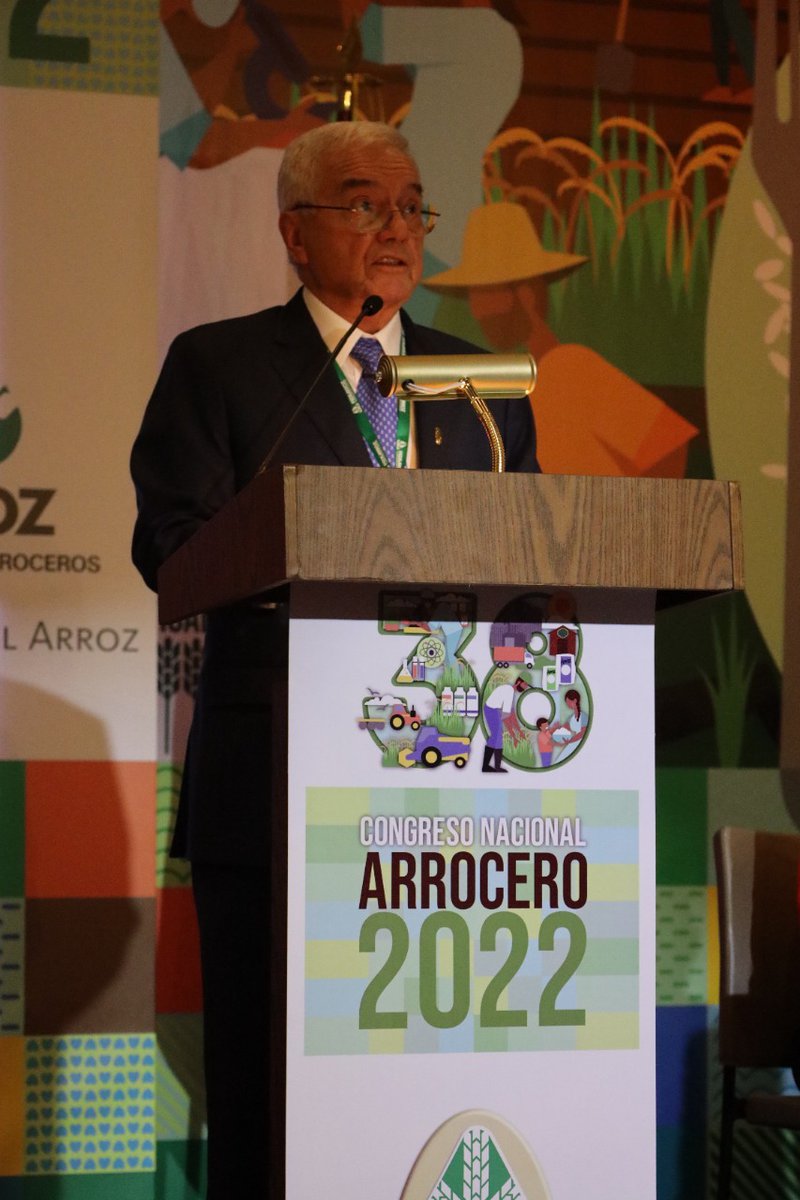 Rafael Hernández durante el Congreso Arrocero 2022
